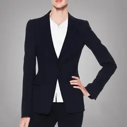 Высокое качество женские костюм новые осенние и зимние модные женские костюм куртка и штаны костюм черный формальный костюм дамы
