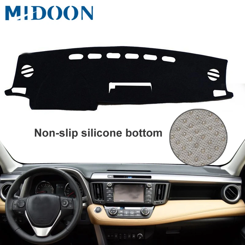 Car Dash Mat Dashboard Cover For Toyota RAV4 2013 2014 2015 2016 2017 2018 XA40