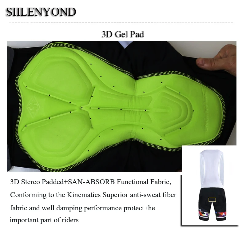 Siilenyond велосипедные шорты мужские летние 3D гелевые шорты для горного велосипеда ciclismo hombre одежда для велоспорта Одежда для велоспорта