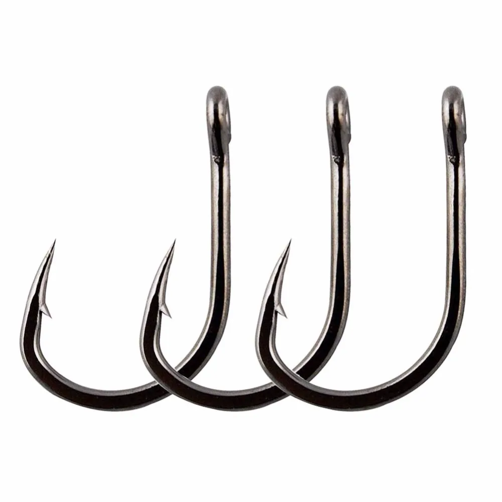 

100pcs Live Bait Circle Fishing Hooks Stainless Steel Strong Fish Hook Saltwater Circle Chemically Sharpened Fishing Hooks