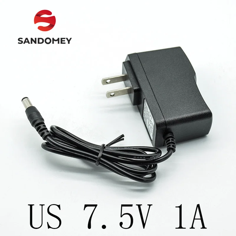 

New 100-240V AC Converter Adapter DC 7.5V 1A/1000mA Power Supply Charger US Plug 5.5mm * 2.5mm(2.1mm) AC to DC
