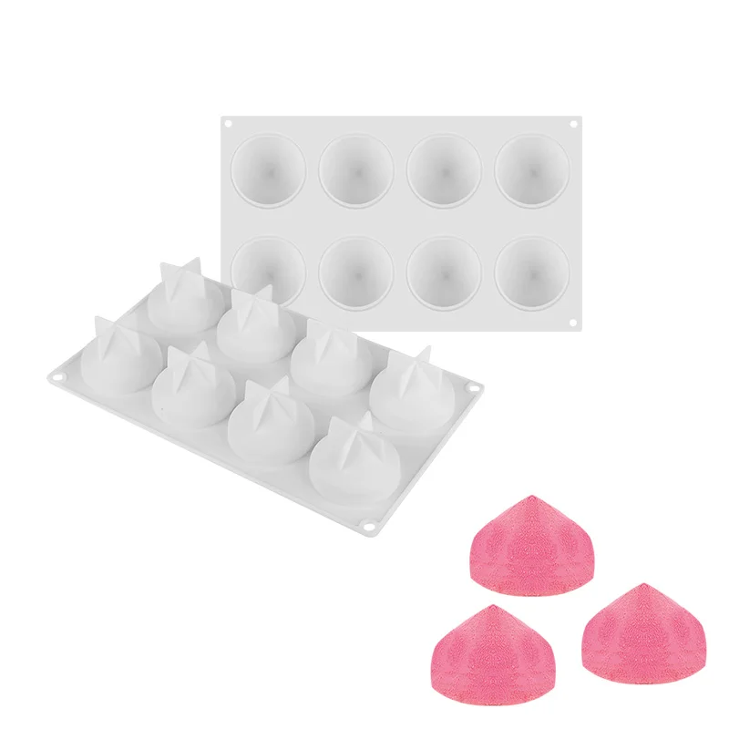 

Yiwumart DIY 8 Holes Silicone Cake Mold 3D Oval Mould Cupcake Cookie Muffin Soap Moule Baking Dessert Fondant Mold