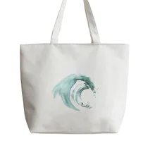 Surfing giant wave сюжеты из японского аниме сумка хозяйственная сумка с изображением мультипликационных героев школьная сумка многоразовая сумка AN301