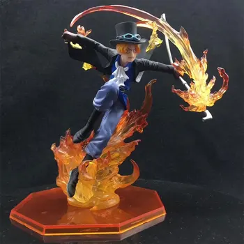 

Anime One Piece Figures ZERO Battle version Sabo PVC Action Figure 21cm fire punch Sabo Model Collection Toys