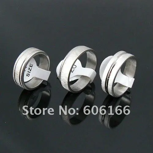 

35pcs 6mm Drawbench Silver Tone Wedding Band Ring Stainless Steel Rings Fashion Jewelry