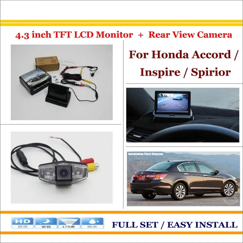 

Car Reverse Rear Camera + 4.3" TFT LCD Monitor = 2 in 1 Parking System - For Honda For Accord / Inspire / Spirior 2003~2007