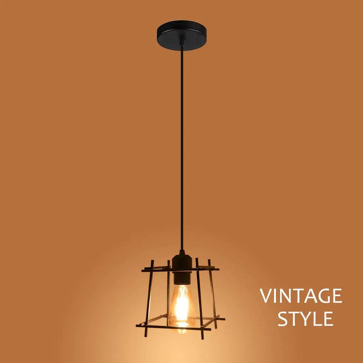 

Vintage Pendant Light Industrial Style Nordic Simple Retro Fixture for Living Room Dining Room Restaurant Bar Cafe