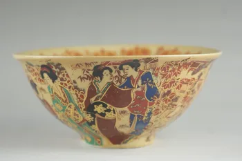 

Chinese Old Porcelain Family Rose Porcelain Ancient Women's Bowl