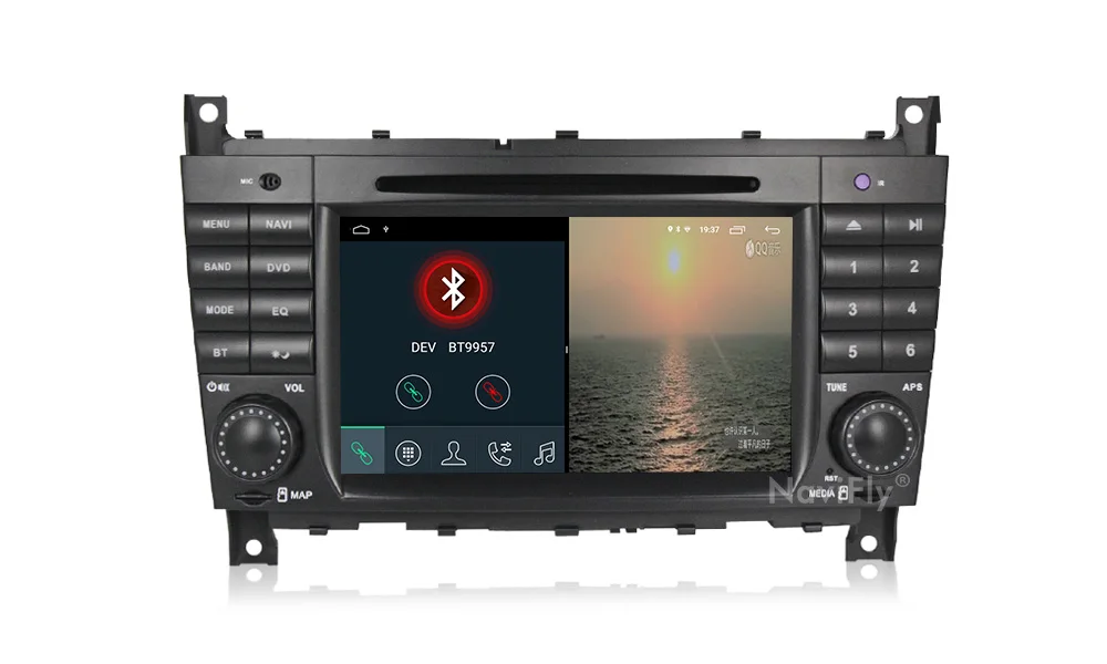 Android 9,1 Автомобильный dvd Радио gps навигация для Mercedes/Benz W203 W209 W219 c-класс C180 C200 CLK200 мультимедийный плеер FM RDS USB