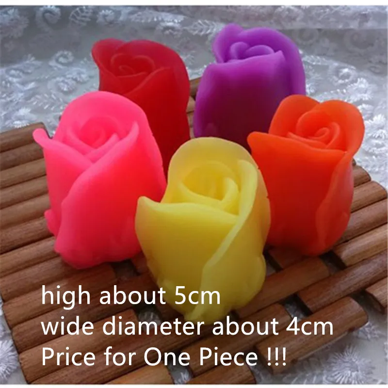 Single 3D Rose Flower Silicon Mold for handmade soap Making molds DIY chocolate cake decorative silicone mould