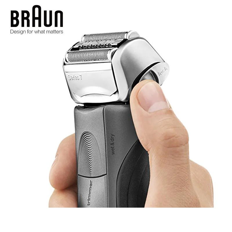 Бритвенный станок Braun электробритва 7865CC для мужчин перезаряжаемая Серия 7