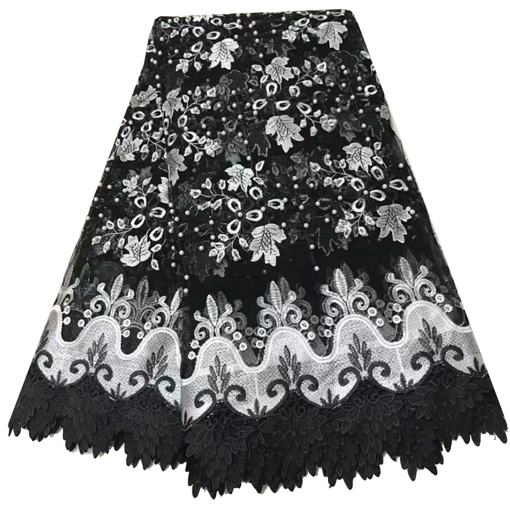 

African tulle lace fabric with cord lace high quality 3d embroidered mesh lace fabric for sewing best selling 2018 products