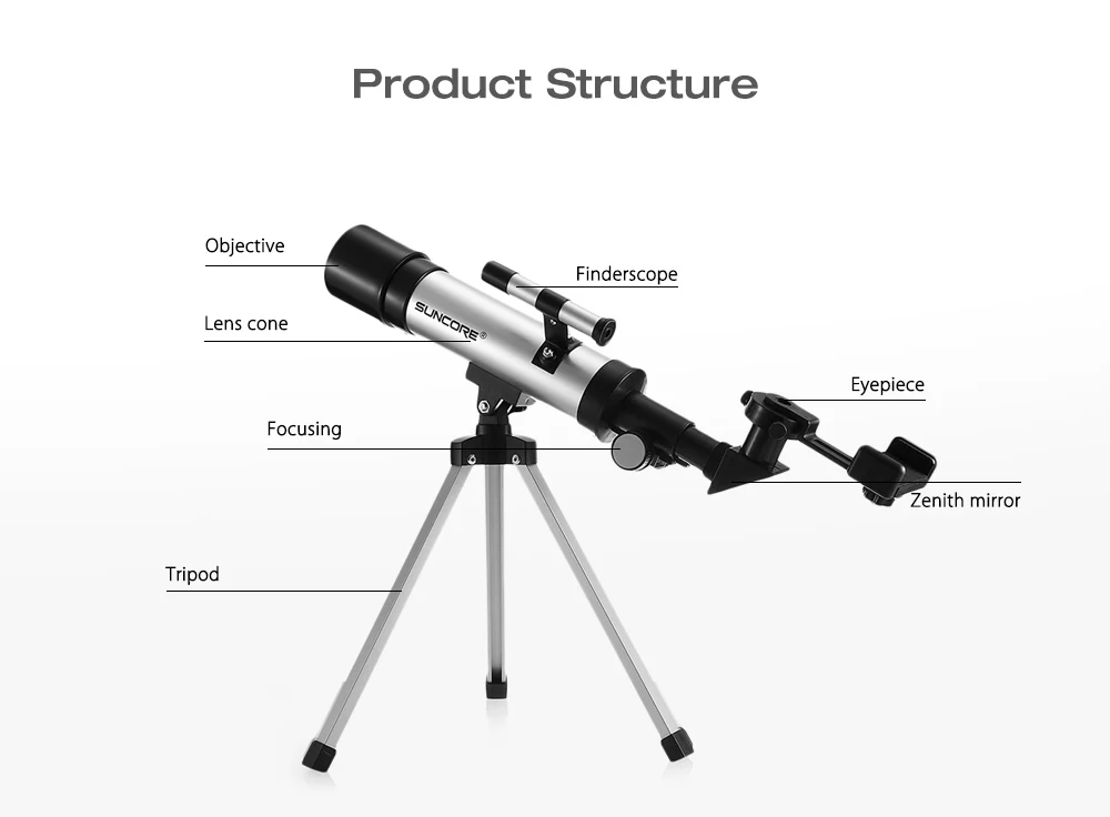 Outdoor Monocular Space  360 degrees Spotting Scope 50mm telescopic Astronomical Telescope With Portable Tripod 