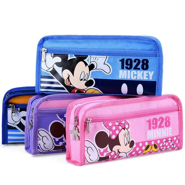 Disney School Pencil Cace Minnie Mickey Mouse Case Cute Disney School Pencil Cace Minnie Mickey Mouse Case Cute Kawaii Pen Bag For Students Office