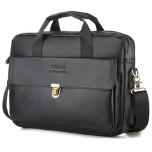 Men Vintage Classic Briefcase High Quality Genuine Leather Laptop HandBags Retro Cowskin Business Crossbody Bag Satchel danjue high quality genuine leather men handbags brand fashion men s business briefcase bag big capacity men laptop bag