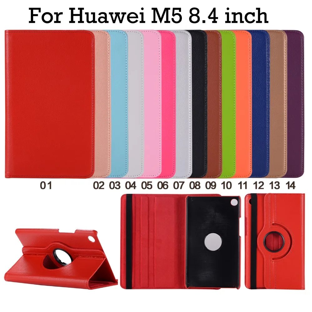 MediaPad M5 360 Вращающийся флип-стенд Кожаный флип-чехол для huawei M5 8,4 дюймов SHT-W09 SHT-AL09 чехол для планшета+ пленка+ ручка