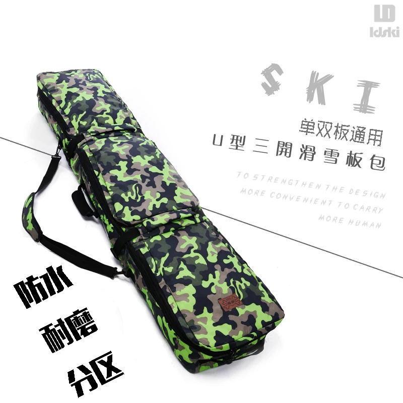 142-178 см рюкзак небесно-звездного цвета для лыж или сноуборда, сумка через плечо, без колес, износостойкий, водонепроницаемый, a5260 - Цвет: Армейский зеленый