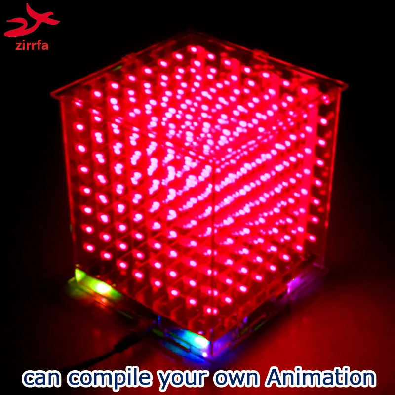 DIY 3D8 LED mini Cubes blue with excellent animations /3D CUBES 8 8x8x8 Kits/Junior, Display,Homemade Animation by Arduinos DIY 3D8 LED mini Cubes blue with excellent animations /3D CUBES 8 8x8x8 Kits/Junior, Display,Homemade Animation by Arduinos