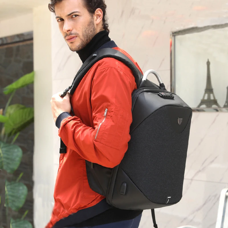 Мужской рюкзак 15,6 для ноутбука, рюкзак с usb зарядкой, школьный рюкзак с защитой от кражи, водонепроницаемый мужской рюкзак, повседневная дорожная сумка, новинка