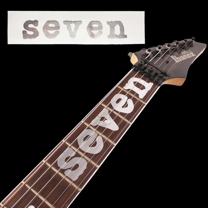 

SEVEN Guitar Fretboard Inlay Sticker Neck Fret Markers Silver Mick Thomson MTM1 Stikers For Guitarra