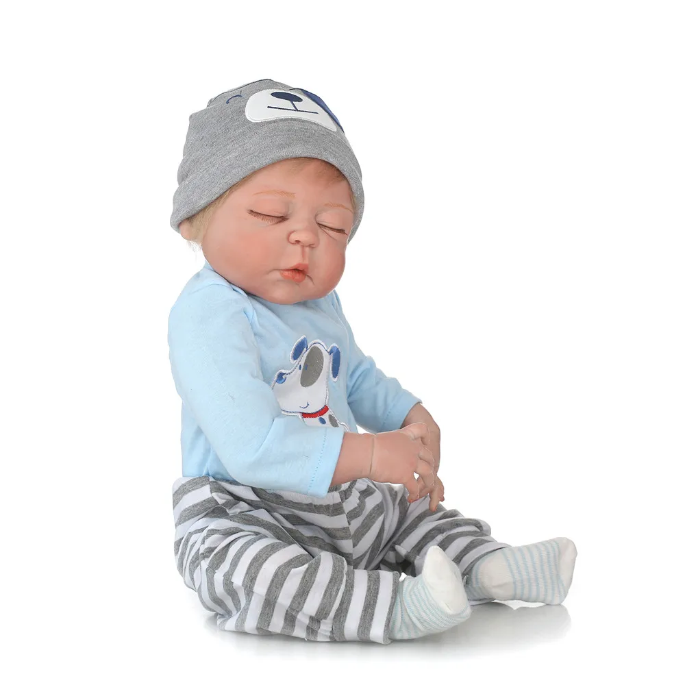 Bebe-reborn menino 2" полное тело силиконовые reborn куклы Малыши-мальчики поддельные Детская кукла для сна настоящая жива BJD bonucas возрождённая