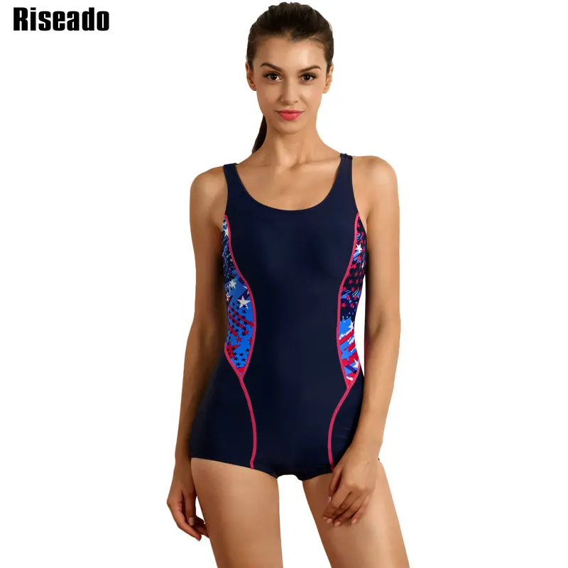 

Riseado One Piece Swimsuit 2017 New Swimwear Women Sport Beachwear Backless Swimming Bathing Suits