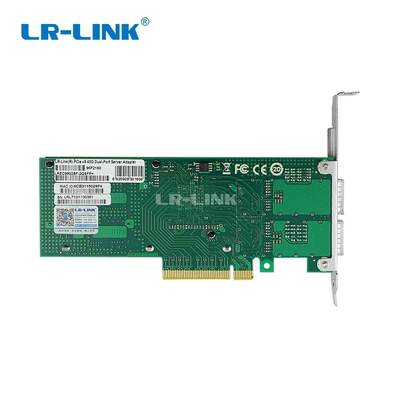 Сетевая карта LR LINK 9902BF 2QSFP + 40 ГБ NIC PCI Express оптоволоконный адаптер сервера e с двумя
