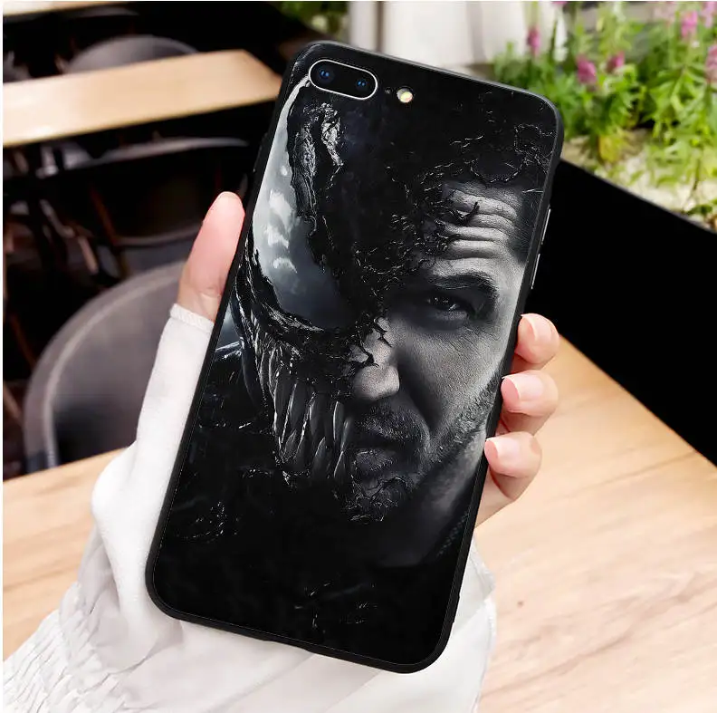 Роскошный чехол venom superhero marvel Мягкий силиконовый чехол для телефона для iPhone 11Pro MAX XR XS X10 5 5S 5SE 6 6S 11Pro MAX 6 7 8Plus - Цвет: TPU