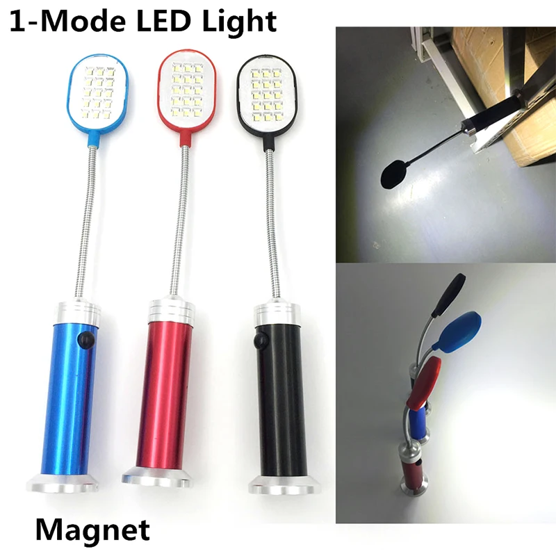 

Flexible 28cm Ultra Bright Mini 15LED Magnetic Work Light 360 Degree Rotation Table Lamp Torch Flashlight Convenient for Reading