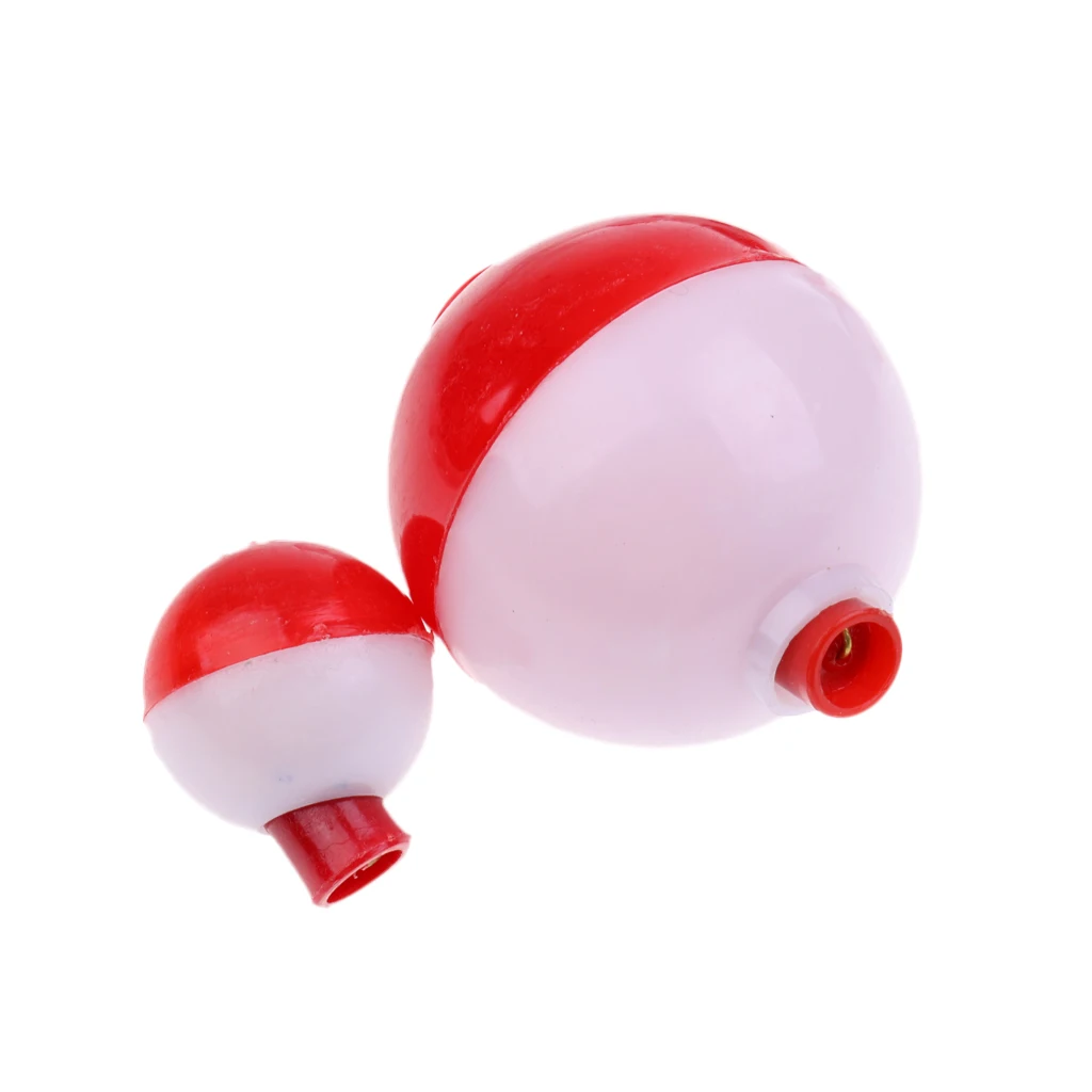 Lot 12 Pieces Fishing Floats Snap on Float Bobbers Hard ABS Plastic Push Button Fishing Round Buoy Float Bobber