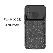 2018New Прохладный решетки линии Батарея чехол для XIAOMI MIX 2 S Внешний Мощность банк Зарядное устройство ТПУ Рамка телефона чехол