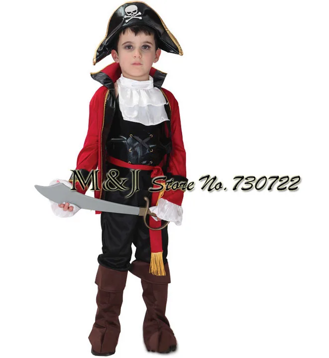 Free shipping!!Special children suit handsome pirates pirate costumes
