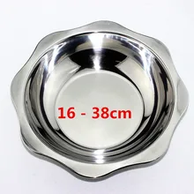 Двойная разделенная посуда из нержавеющей стали, горячий горшок, суповые горшки, кухонный горшок для раковины, блюдо для натирания, коммерческая кастрюля для индукционной плиты, тарелка