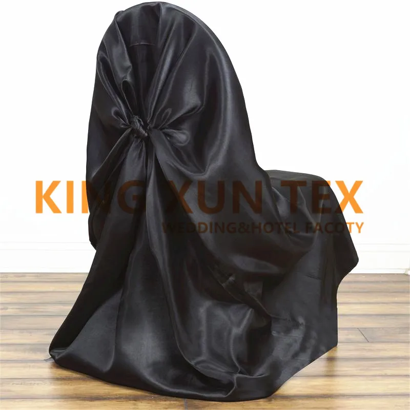 

Satin Self Tie Universal Chair Cover Wedding Banquet Chair Cover Decoration