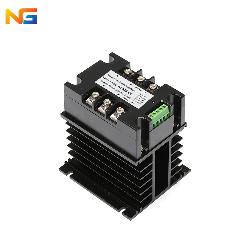 

NG TSR-10DA-WL speed control regulator torque motor three phase DC SCR 4-20mA speed controller module with raditor