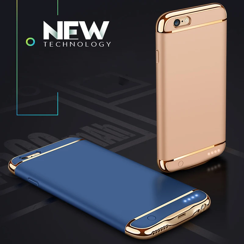 bilder für Power Fall Für iPhone 6 6 s plus Ultradünne schnellladung Power Bank batteriekasten für iphone 7 plus Wireless Charging Fällen bilder für Power Fall Für iPhone 6 6 s plus Ultradünne schnellladung Power Bank batteriekasten für iphone 7 plus Wireless Charging Fällen