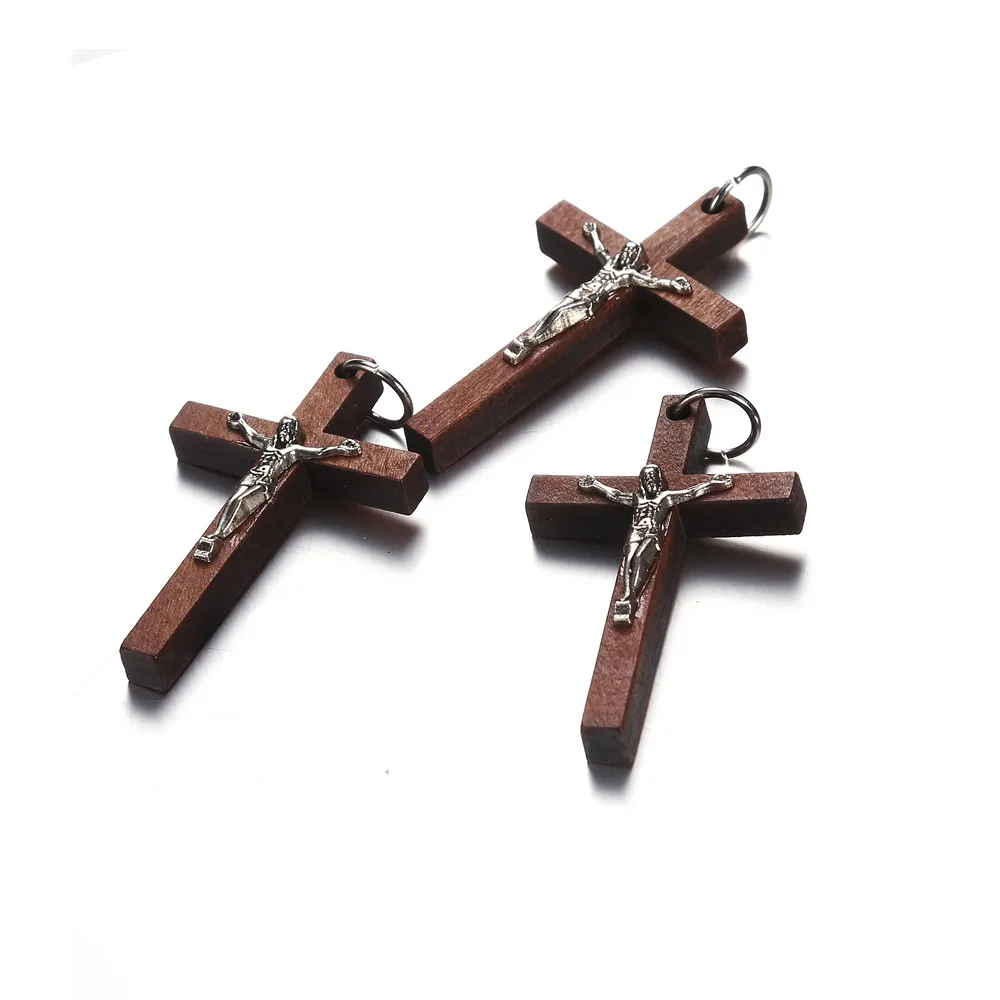 Подвеска в виде католического Креста сделай сам 20 шт./лот 50x32 мм|charms for jewelry|pendant