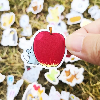 

20 / 40pcs Cute Cartoon Black Dog Multicolor Animal Sticker Notebook Skateboard Set Bicycle Helmet DIY Waterproof Sticker