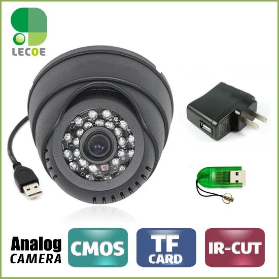 Купольная камера видеонаблюдения с 16G TF картой ИК Ночное Видение CCTV DVR