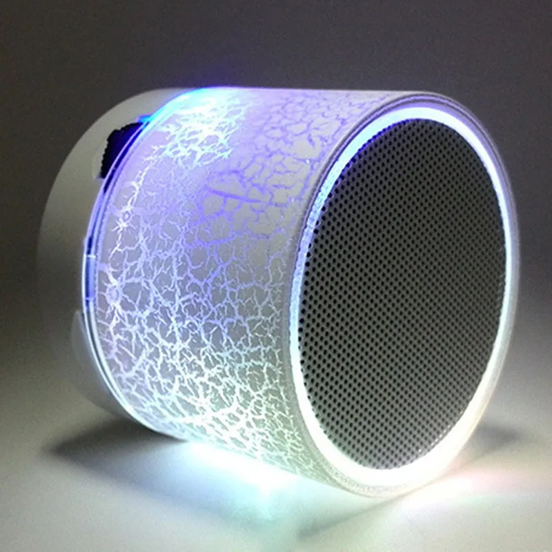 

Portable Crack Bluetooth Speaker LED Colorful Lights Speaker for Bedroom Outdoor XJ66