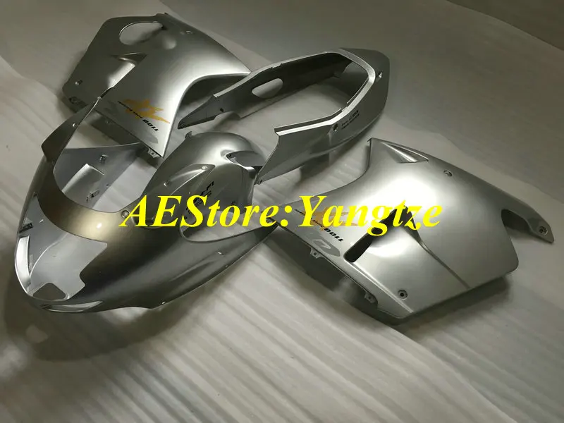 Мотоциклетный вставной обтекатель комплект для HONDA CBR1100XX 97 00 02 03 CBR1100 CBR 1100XX 1997 2000 2003 ABS серебро Обтекатели ZG30