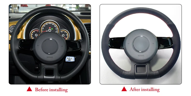 for Volkswagen  Beetle 2012 steering wheel cover