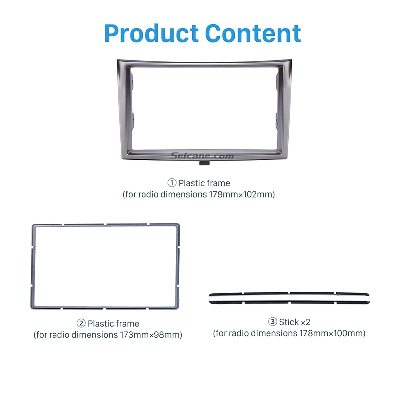 Seicane 173*98/178*100/178*102 мм 2 Din автомагнитола фасции приборная панель Рамка для 2010+ Subaru Legacy DVD Стерео отделка панель