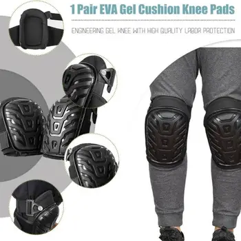 

Motorcycle Leg Cover Knee Pads With Adjustable Straps Safe EVA Gel Cushion PVC Shell for Knee Protection Knee Pads For Work
