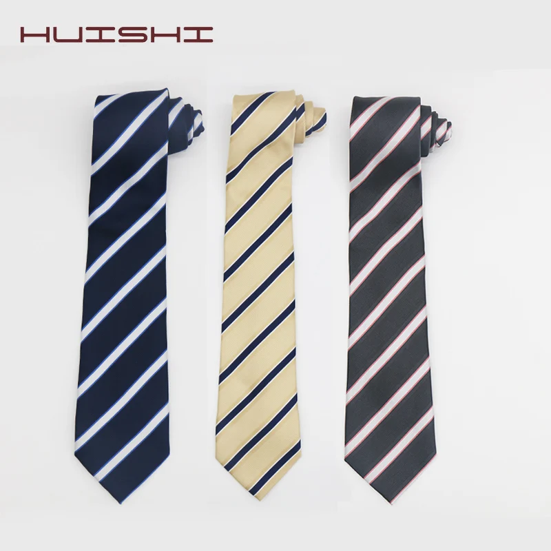 

New Fashion polyester striped necktie for man film tie 8cm