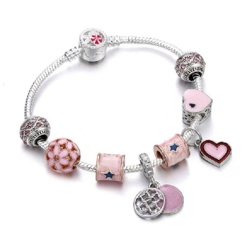 

Exquisite Fashion Silver Bracelet Maple Leaf Coconut Pendant Snake Bone Cuff Bracelet Hollow Bead Accessories