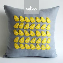 905 хлопок ручная работа пэтчворк вышивка птички Подушка без наполнителя диван автомобиль орнамент для кроватей оптом