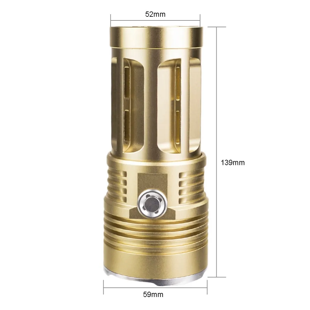 Bateria e Carregador Lanterna com 18650 Crazyfire Barato Super Brilhante Lumens Led Lanterna Tocha 10 Xcree Xm-l t6 80 w 10000 12 China led flashlight Suppliers