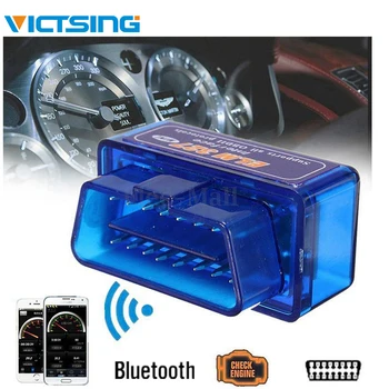 

VicTsing Super Mini OBD2 ELM327 Bluetooth Car Scanner Torque Android Auto Scan Tool Quick Diagnosis Car OBD 2 Bluetooth Adaper