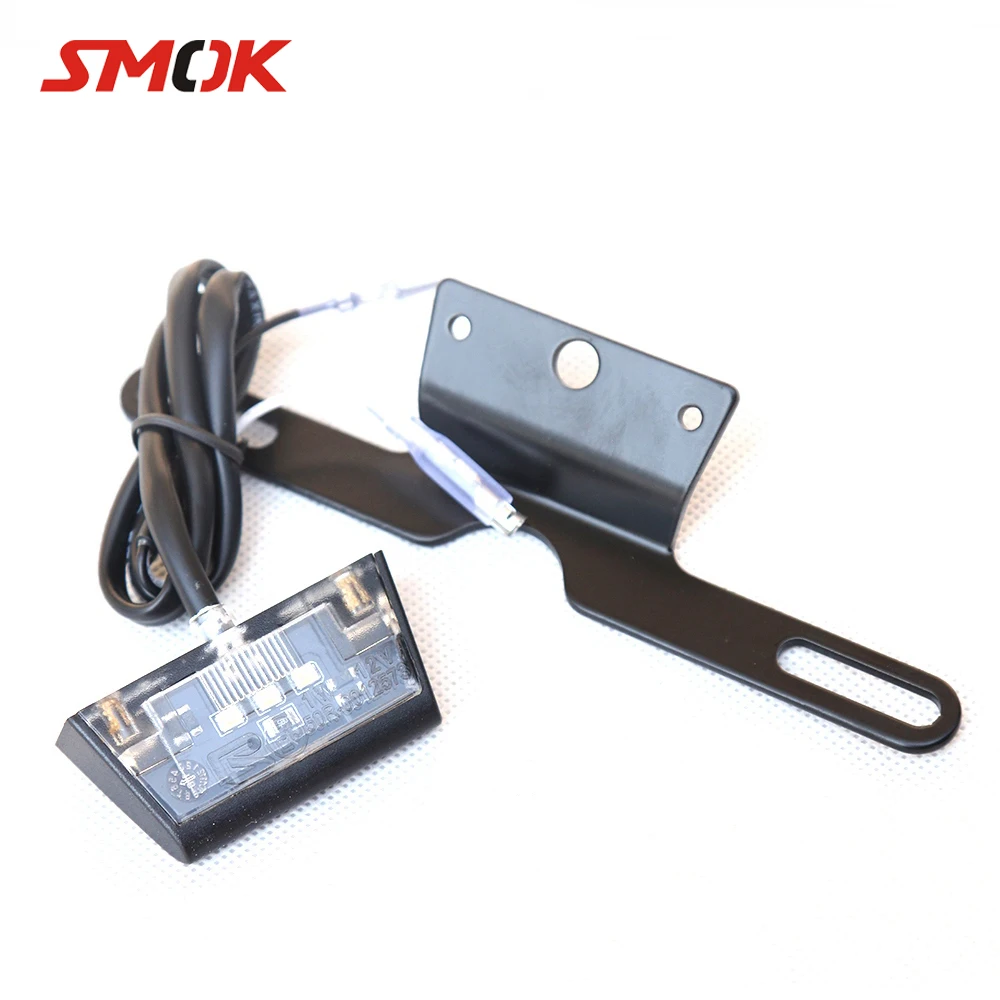 SMOK Motorcycle License Plate Holder LED Light For Suzuki ...